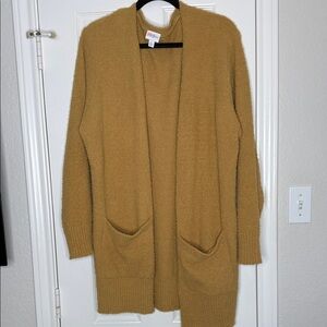 LuLaRoe Peyton Golden Open-Front Cardigan XL